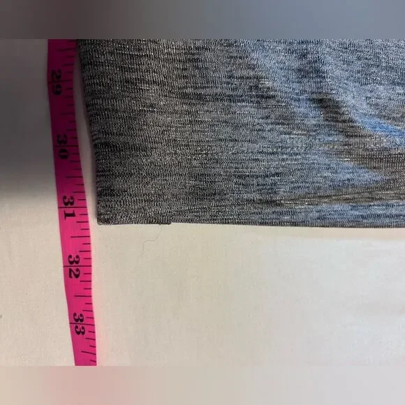 JM Collection Wide Leg Pants Womens Silver Shiny Pull On Stretch size XL - Picture 8 of 8